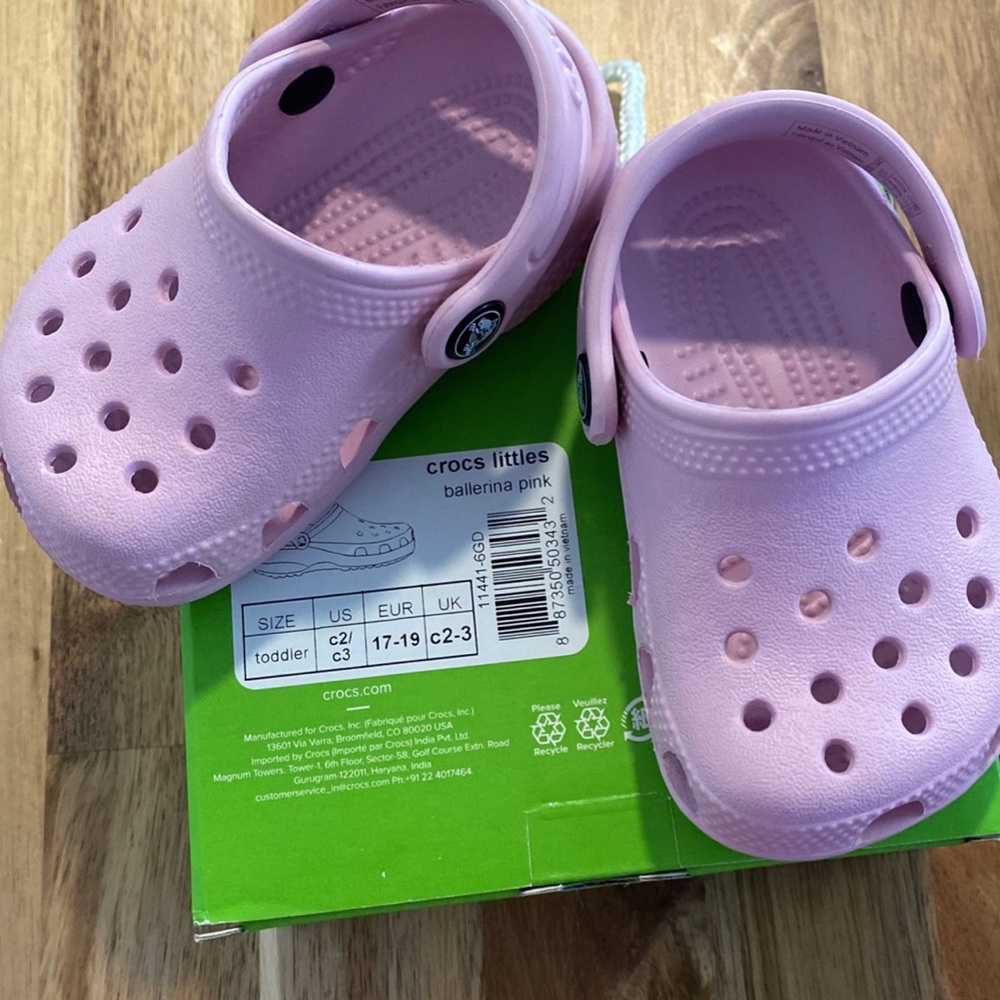 Crocs ballerina pink Infant size 2/3